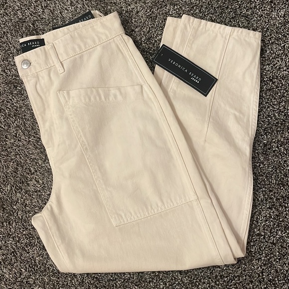 Veronica Beard Charlie Barrel Leg High Rise Jeans - Picture 6 of 13